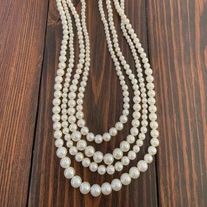faux pearl necklace